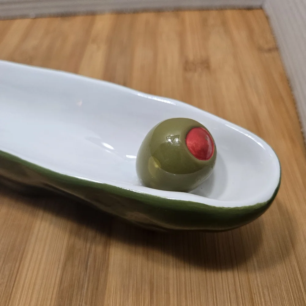 Bella Casa Olive Boat Olive Tray Appetizer Antipasto Charcuterie Party